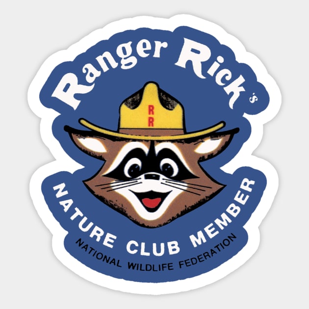 Ranger Rick Nature Club Vintage Sticker by Hilda74